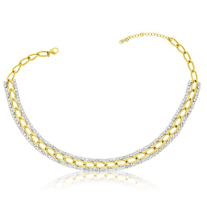 Open Trace Choker and Matching Bracelet