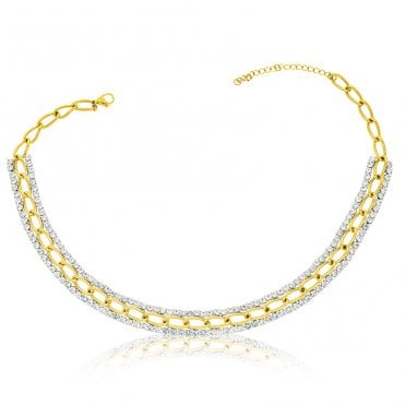 Open Trace Choker and Matching Bracelet