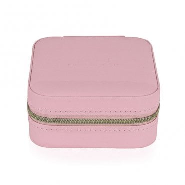 Pastel Pink Travel Jewellery Case