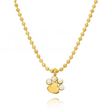 Paw-print Necklace
