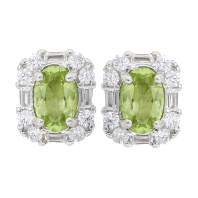 Peridot & Zircon Earrings