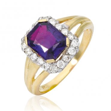 Rare 2.49ct Purple Sapphire in 9ct Gold