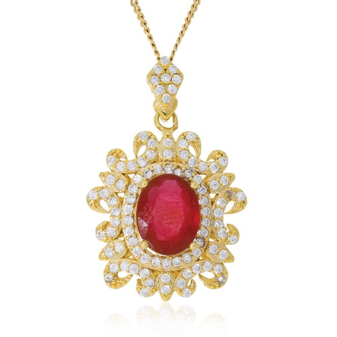 Rococo Ruby Pendant