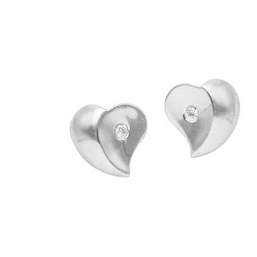 Romance of Diamond Hearts Earrings