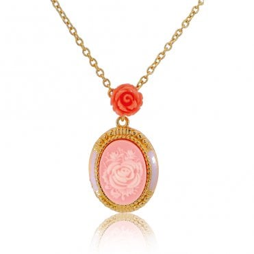 Rose Cameo Carved from Agate