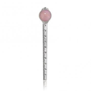 Rose Quartz Ruler Bookmark