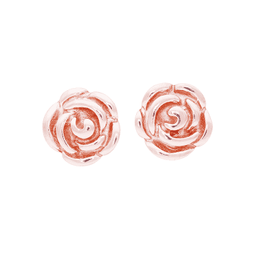 Rosy Earrings Kissed with Rose Gold