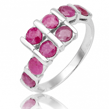 Ruby Crossover Ring