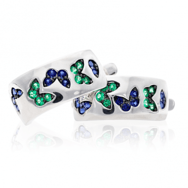 Sapphire & Spinel Huggies