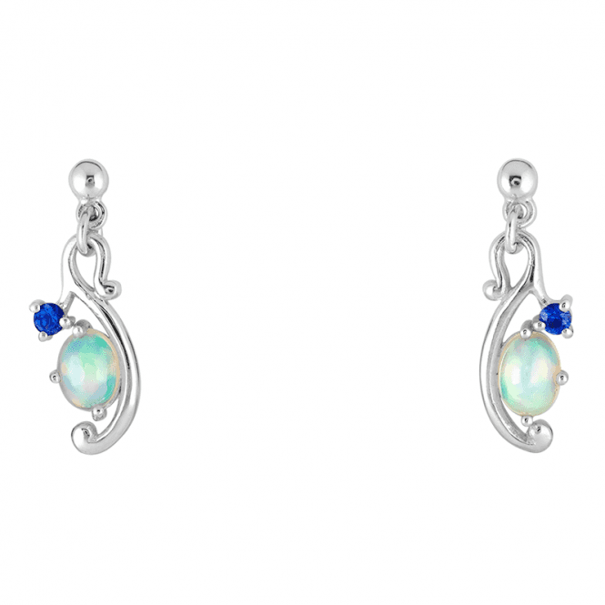 Sea-Inspired Opal & Sapphire Earrings by Jasper May