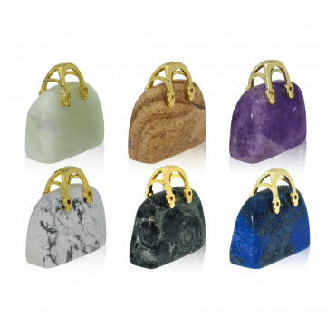 Set of Six Gemstone Handbags - Only £30