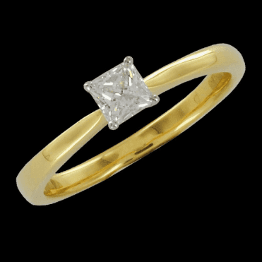18ct 4 Claw P/C 43 Pts H/Si2