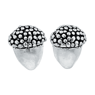 Silver Acorn Earrings