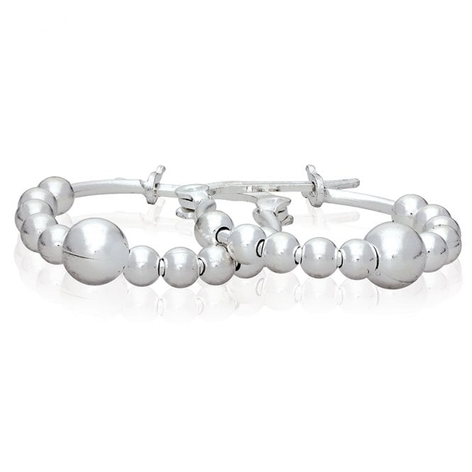 Silver Bubble Hoops