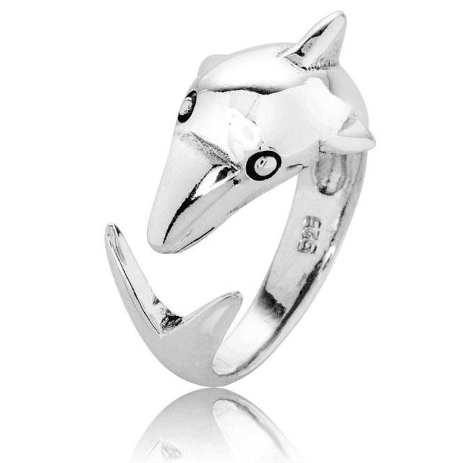 Silver Dolphin forms an Easy Fitting Ring