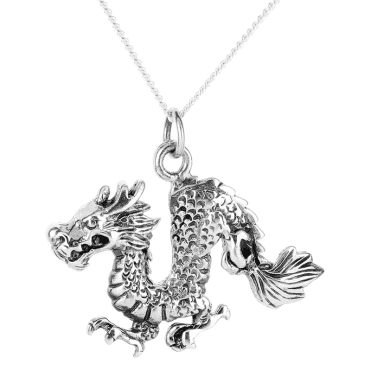 Silver Dragon Pendant