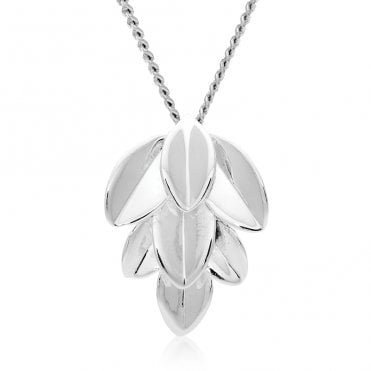 Silver Falling Leaves Pendant