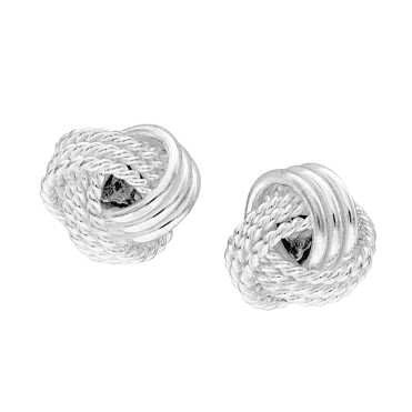 Silver Knot Earrings