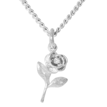 Silver Rose Pendant