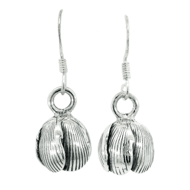 Silver Snow Drop Earrings