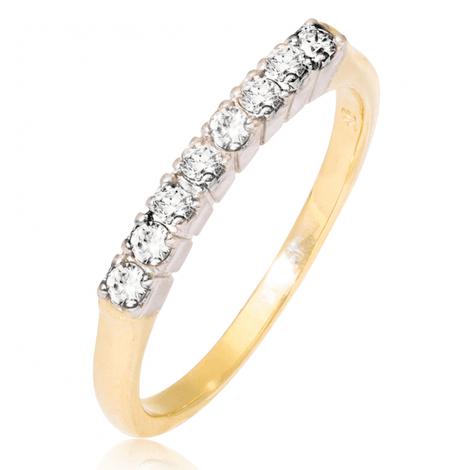 Slim ¼ct Half Eternity Ring