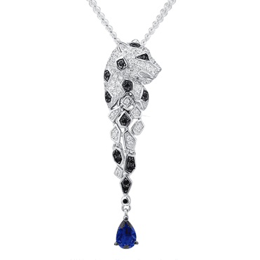 Snow Leopard Pendant Echoes a Wallis Simpson Design