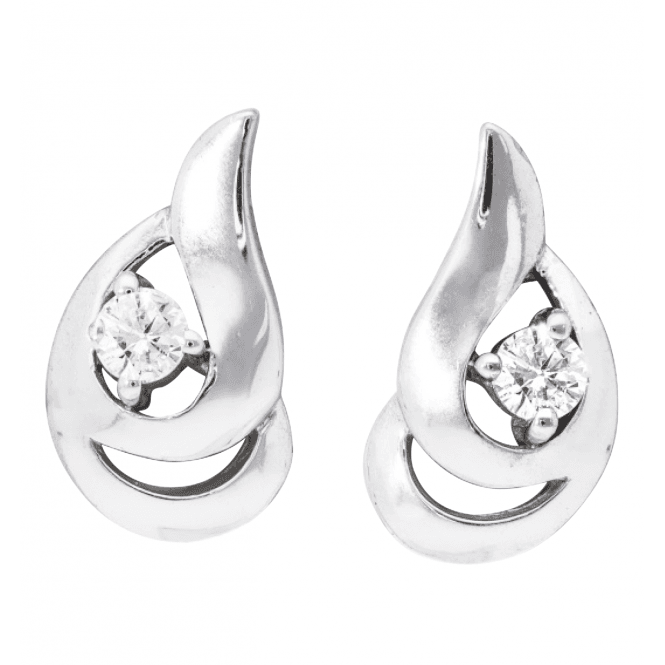 Sterling Silver ¼ct Lab Grown Diamond Earrings