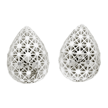 Sterling Silver Filigree Teardrop Earrings