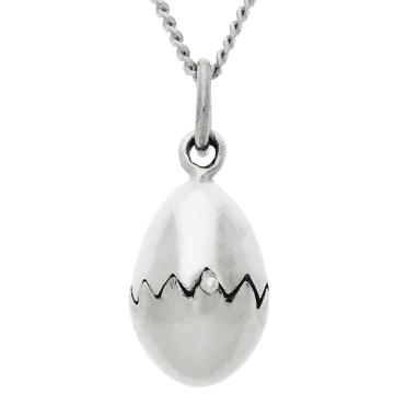 Sterling Silver Lucky Egg