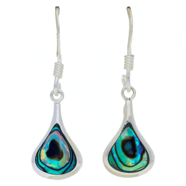 Sterling Silver Paua Shell Earrings