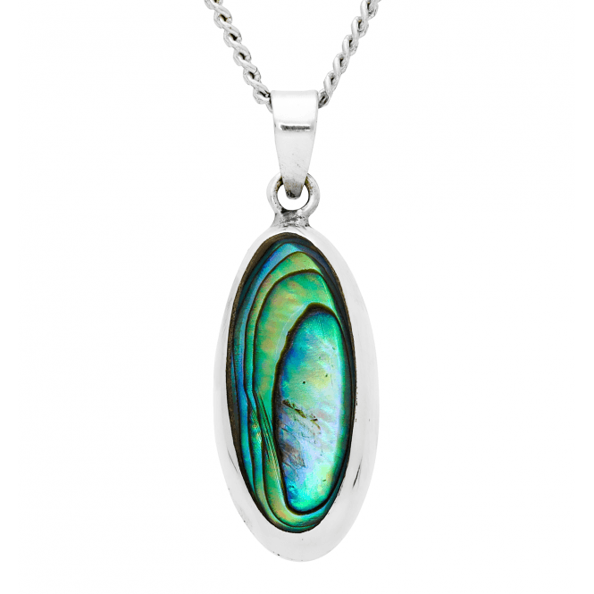 Sterling Silver Reversible Paua & Mother of Pearl Pendant