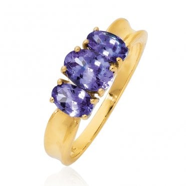 Tanzanite Trilogy Ring
