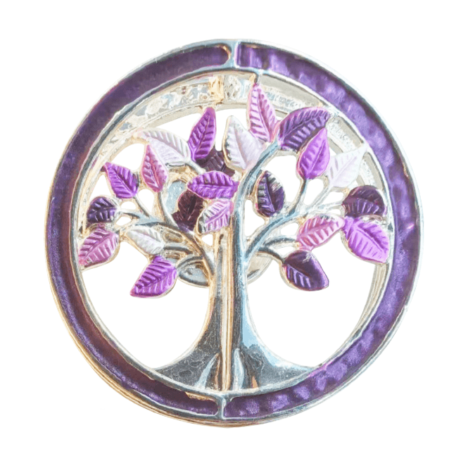 Tree Of Life Enamel Brooch