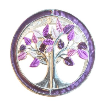 Tree Of Life Enamel Brooch