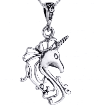 Unicorn Pendant in Sterling Silver