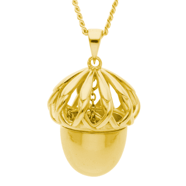 Vermeil Acorn Pendant with a Secret Squirrelled Away Inside
