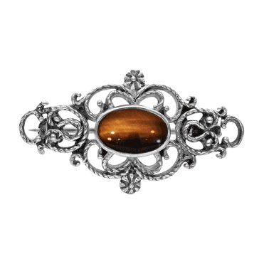 Vintage Ttiger Eye Brooch
